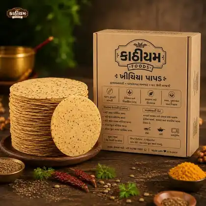 Kathiyum Foods wheat jeera khichiya papad